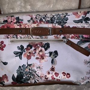 White floral Rossetti purse